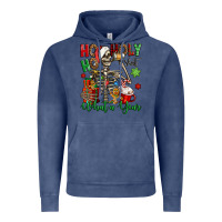 Vintage Denim ho ho holy shit what a year christmas skeleton Vintage Hoodie - Jasminsmagicworld