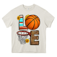 Cream western basketball love Heavy Core Tee - HRA Design Shop