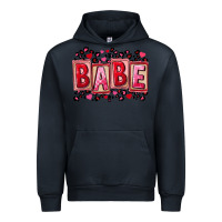 Navy Valentine's Day babe Urban Hoodie - FaDigitalArtStudio