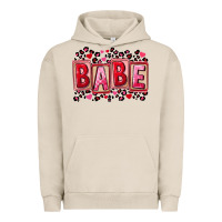 Pigment French Oak Valentine's Day babe Urban Hoodie - FaDigitalArtStudio