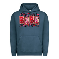 Pigment Midnight Navy Valentine's Day babe Urban Hoodie - FaDigitalArtStudio
