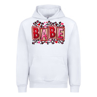 White Valentine's Day babe Urban Hoodie - FaDigitalArtStudio