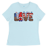 Baby Blue Love gnome Ladies Tee - Neo Western