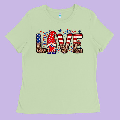 Love Gnome Ladies Tee Designed By Neo Western