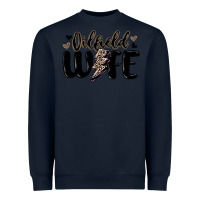 Navy oilfield wife Heavyweight Sweatshirt - MaliasSmallBusiness