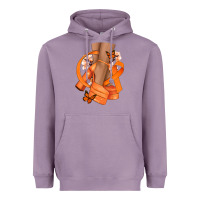 Lavender Kidney Cancer diva orange ribbon Heavyweight Hoodie - NancyCooperArtShop