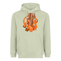 Matcha Kidney Cancer diva orange ribbon Heavyweight Hoodie - NancyCooperArtShop
