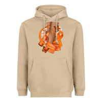 Mushroom Kidney Cancer diva orange ribbon Heavyweight Hoodie - NancyCooperArtShop