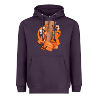 Plum Kidney Cancer diva orange ribbon Heavyweight Hoodie - NancyCooperArtShop