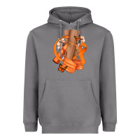 Storm Kidney Cancer diva orange ribbon Heavyweight Hoodie - NancyCooperArtShop