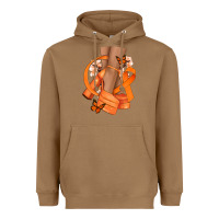 Toasted Coconut Kidney Cancer diva orange ribbon Heavyweight Hoodie - NancyCooperArtShop