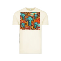 Vintage Arctic turquoise cross pattern Vintage Tee - Jasminsmagicworld
