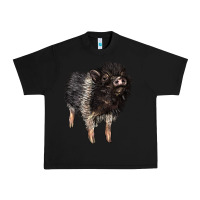 Black Baby Hampshire Pig Urban Heavy Tee - LillyAllenDesigns
