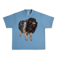 Pebble Blue Baby Hampshire Pig Urban Heavy Tee - LillyAllenDesigns