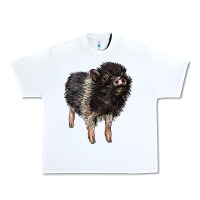 White Baby Hampshire Pig Urban Heavy Tee - LillyAllenDesigns