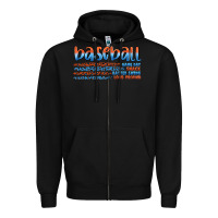 Black vintage baseball Zipper Hoodie - Artiststas