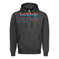 Charcoal Heather vintage baseball Zipper Hoodie - Artiststas
