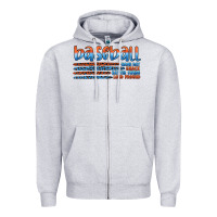 Heather Grey vintage baseball Zipper Hoodie - Artiststas