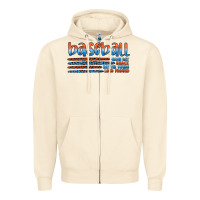 Sandshell vintage baseball Zipper Hoodie - Artiststas