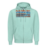 Seafoam vintage baseball Zipper Hoodie - Artiststas