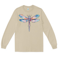Mushroom dragonfly Long Sleeve Tee - MaliasSmallBusiness