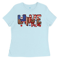 Baby Blue Love Texas Ladies Tee - Neo Western