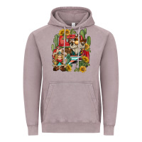 Vintage Zinc western gnome truck cactus sunflower Vintage Hoodie - BarkalooDesign