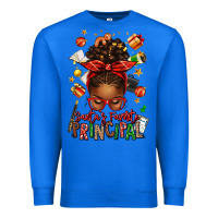 True Royal santas favorite principal afro messy bun Premium Sweatshirt - texasbilliewilder