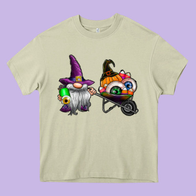 Halloween Heavy Core Tee Designed By Cowhidedigitalart