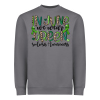 Storm in june we wear green scoliosis awareness Heavyweight Sweatshirt - MaliasSmallBusiness