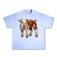 Grape Ice Baby Hereford Pig Urban Heavy Tee - LillyAllenDesigns