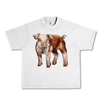 Lunar Rock Baby Hereford Pig Urban Heavy Tee - LillyAllenDesigns