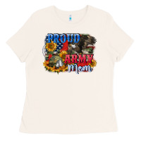 Bone Proud army mom 4th of july Ladies Tee - CowGirlArtShop