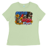 Matcha Proud army mom 4th of july Ladies Tee - CowGirlArtShop