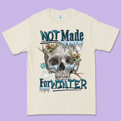 Not Made For Winter Skull Premium Tee Designed By Fadigitalartstudio