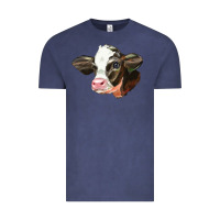 Vintage Denim holstein calf face Vintage Tee - LillyAllenDesigns