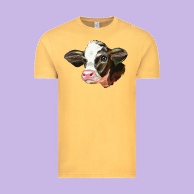 Holstein Calf Face Vintage Tee Designed By Lillyallendesigns