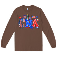 Chestnut 4th of july cna Long Sleeve Tee - NancyCooperArtShop
