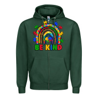 Sports Green autism awareness rainbow Zipper Hoodie - Artiststas
