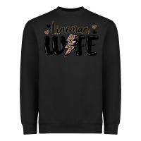 Black lineman wife Heavyweight Sweatshirt - MaliasSmallBusiness