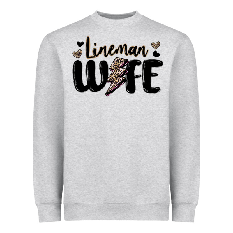 Lineman Wife Heavyweight Sweatshirt by MaliasSmallBusiness | Teevron