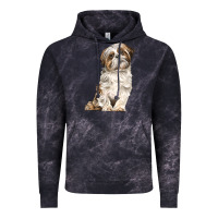 Cloud Black Shih Tzu Dog Vintage Hoodie - LillyAllenDesigns