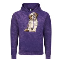 Cloud Purple Shih Tzu Dog Vintage Hoodie - LillyAllenDesigns