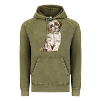 Vintage Olive Shih Tzu Dog Vintage Hoodie - LillyAllenDesigns