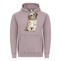 Vintage Zinc Shih Tzu Dog Vintage Hoodie - LillyAllenDesigns