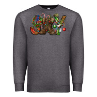 Charcoal Heather Army Christmas Joy Premium Sweatshirt - NancyCooperArtShop