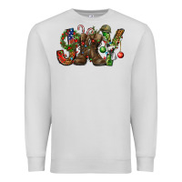 Dove Grey Army Christmas Joy Premium Sweatshirt - NancyCooperArtShop