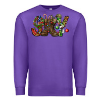 Purple Army Christmas Joy Premium Sweatshirt - NancyCooperArtShop