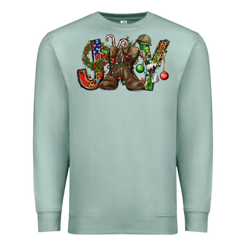 Army Christmas Joy Premium Sweatshirt by NancyCooperArtShop | Teevron