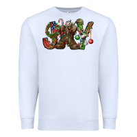 White Army Christmas Joy Premium Sweatshirt - NancyCooperArtShop